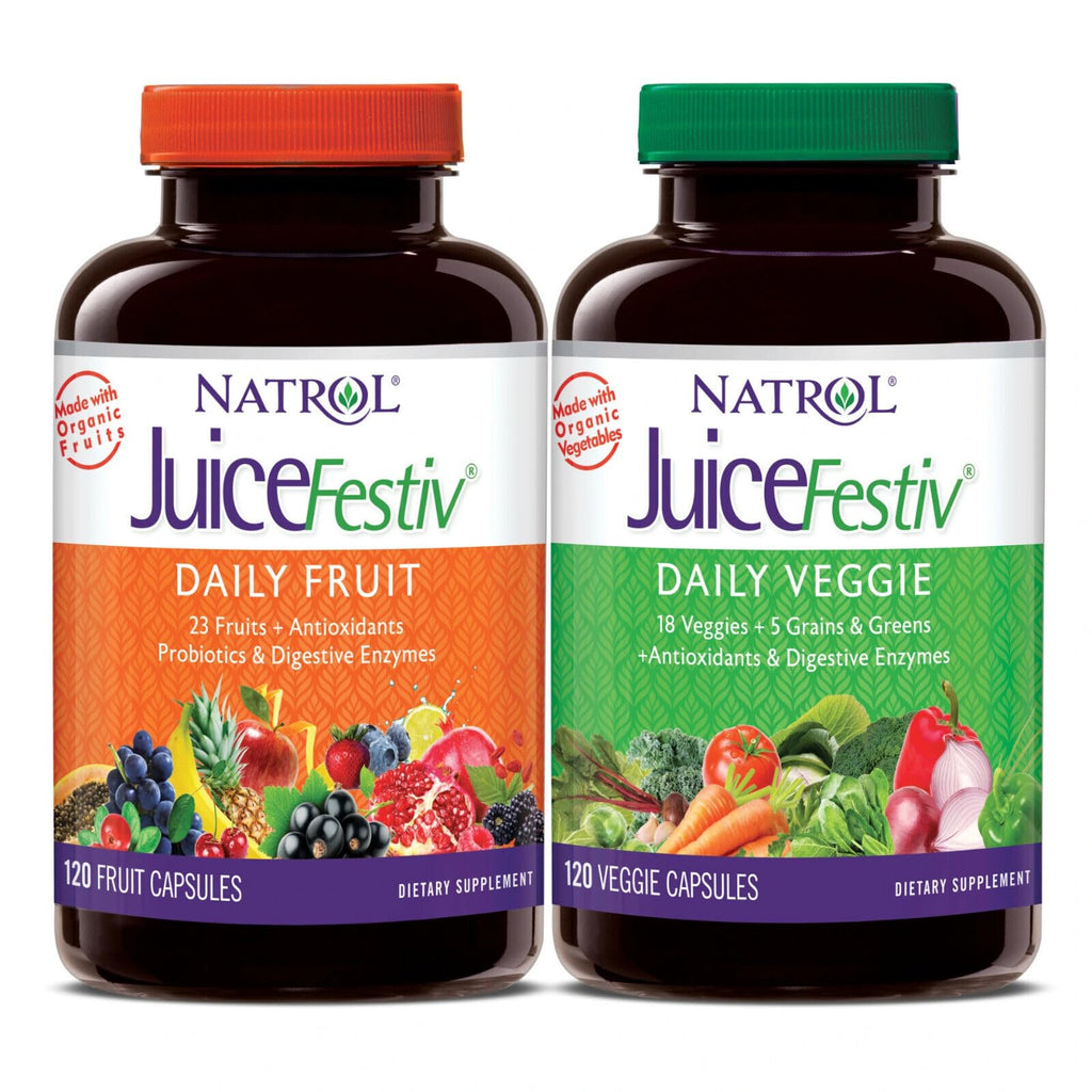 Juice Festiv Daily Fruit and Veggie - 120+120 capsules - Maple Wellness Supplements
