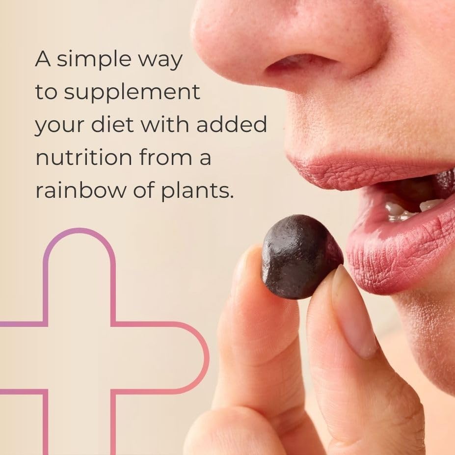 Juice Plus+ Berry Blend Soft Chews (Chewables) - Daily Nutrition from 12 Plants with Whole Fruit, Vegetable, & Berry - Raspberry, Bilberry, Blueberry, and More! for Adults and Kids - (1-mo, 30 Chews) - TrustMedUSA