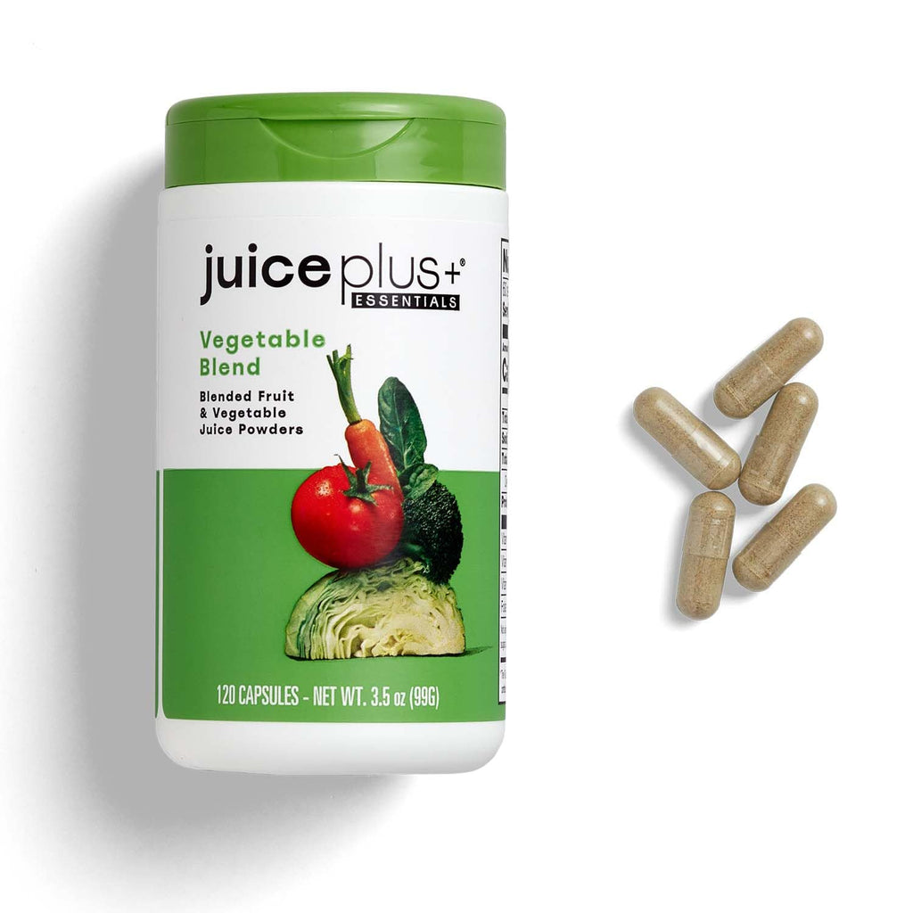 Juice Plus+ Vegetable Blend: with Broccoli, Parsley, Tomato & More - Plant-Based, Vegan, Gluten-Free, Non-GMO, Kosher - for Heart, Immune, Cognitive & Skin Health - 1 Bottle (60 Servings) - TrustMedUSA