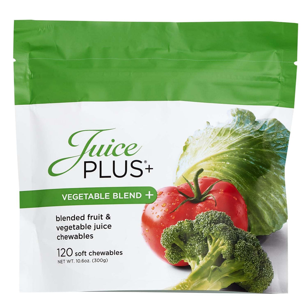 JuicePlus+ Vegetable Blend Soft Chews (Chewables) - Delicious Vegan Gummies with 11 Nutrient-Rich Vegetables for Daily Wellness! Boost Intake of Vitamins & More - For Kids & Adults - (1-mo, 30 Chews) - Maple Wellness Supplements