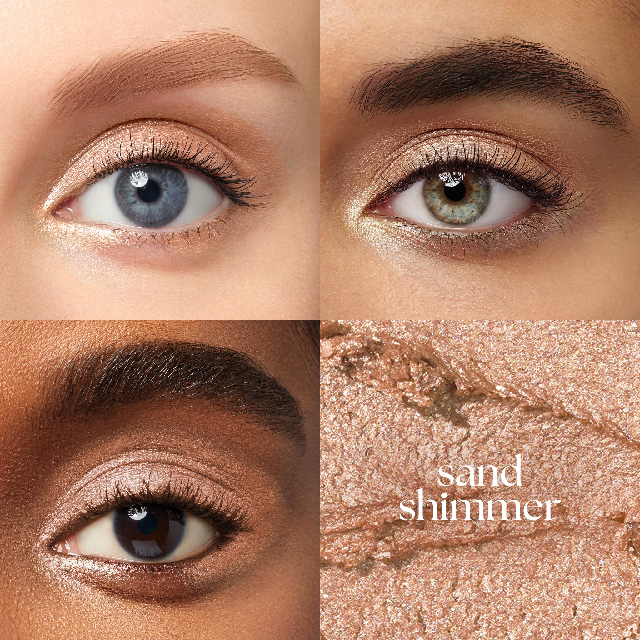 Julep Eyeshadow 101 Cream-to-Powder Waterproof Shadow Stick – Sand Shimmer – Long-Lasting, Crease-Proof, Champagne Toned Shimmer Cream Eyeshadow with Built-in Smudger - TrustMedUSA