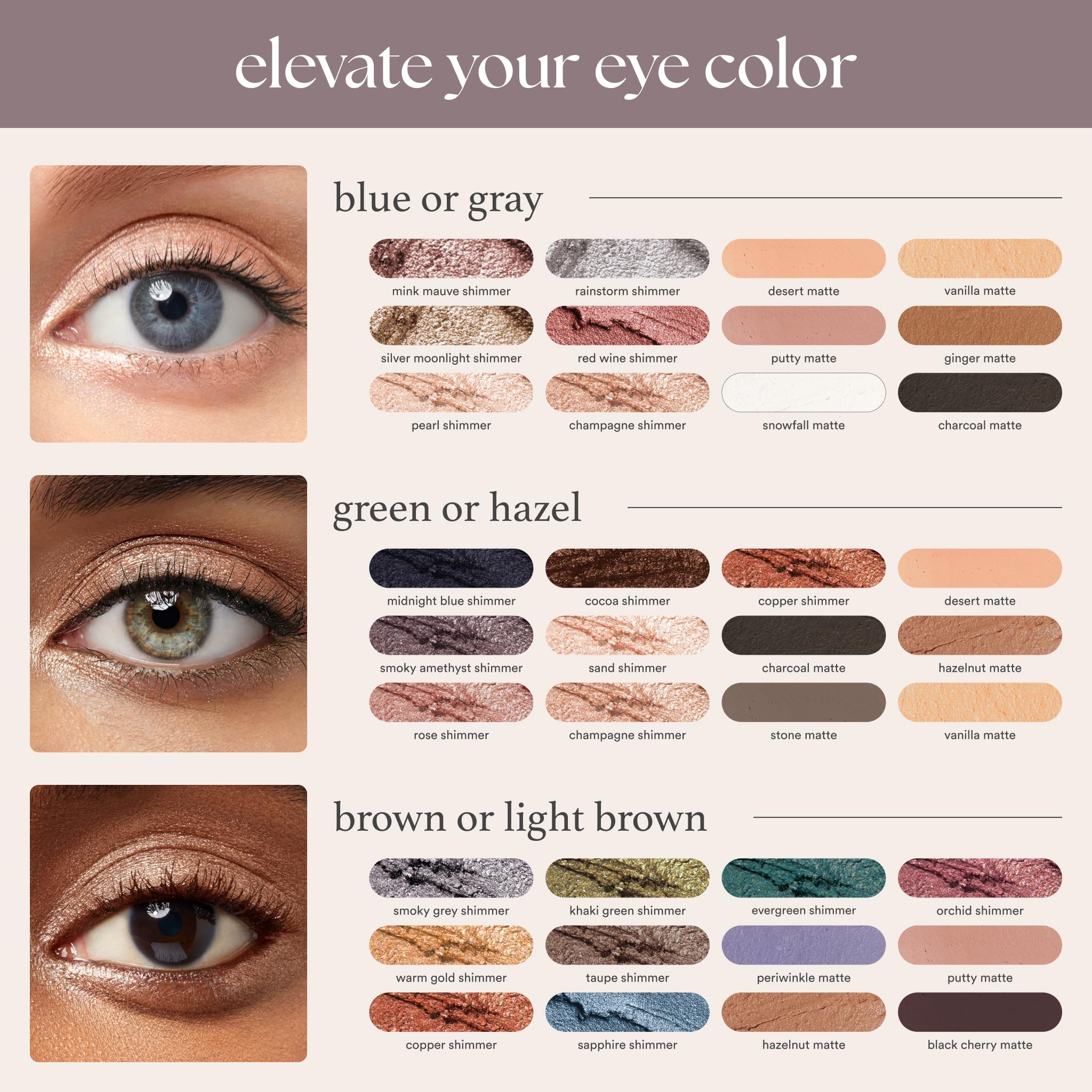 Julep Eyeshadow 101 Cream-to-Powder Waterproof Shadow Stick – Sand Shimmer – Long-Lasting, Crease-Proof, Champagne Toned Shimmer Cream Eyeshadow with Built-in Smudger - TrustMedUSA