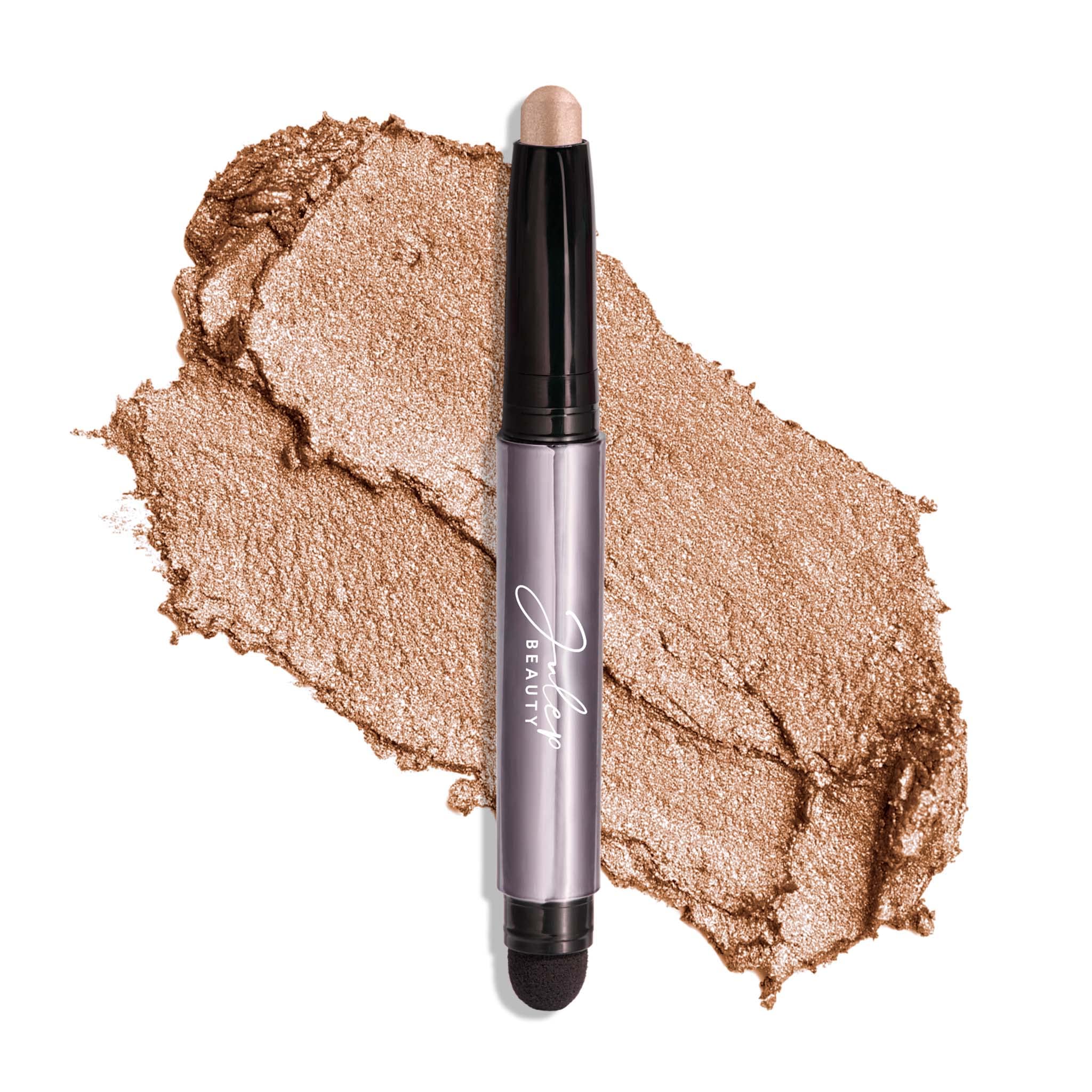 Julep Eyeshadow 101 Cream-to-Powder Waterproof Shadow Stick – Sand Shimmer – Long-Lasting, Crease-Proof, Champagne Toned Shimmer Cream Eyeshadow with Built-in Smudger - TrustMedUSA