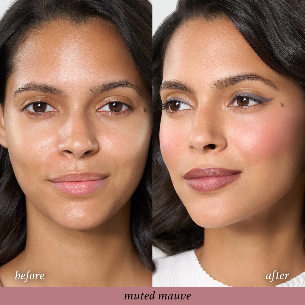 Julep Skip The Brush Cream to Powder Blush Stick - Muted Mauve - Blendable and Buildable Color - 2-in-1 Blush and Lip Makeup Stick - TrustMedUSA