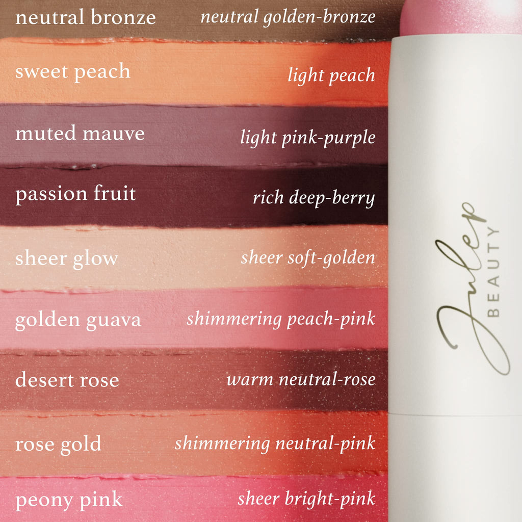 Julep Skip The Brush Cream to Powder Blush Stick - Muted Mauve - Blendable and Buildable Color - 2-in-1 Blush and Lip Makeup Stick - TrustMedUSA