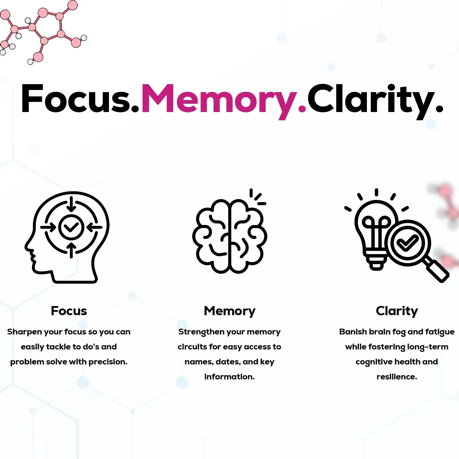Just Thrive Focus & Memory Gummies – Nootropic Brain Supplement for Clarity, Concentration, Memory Support, & Energy – Citicoline, Lion’s Mane, Vitamin B12 & D3 - TrustMedUSA