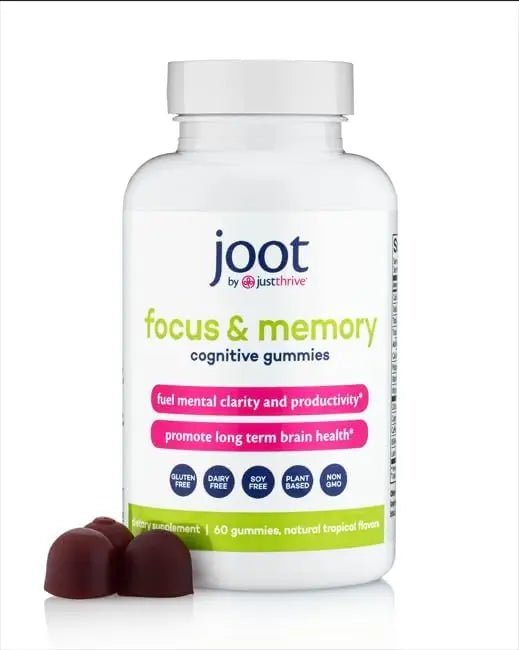 Just Thrive Focus & Memory Gummies – Nootropic Brain Supplement for Clarity, Concentration, Memory Support, & Energy – Citicoline, Lion’s Mane, Vitamin B12 & D3 - TrustMedUSA