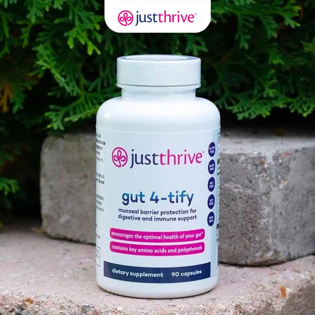 Just Thrive Gut 4-tify - Gut Health Supplements for Women and Men - Anti Bloat, 90 Vegetable Capsules - TrustMedUSA