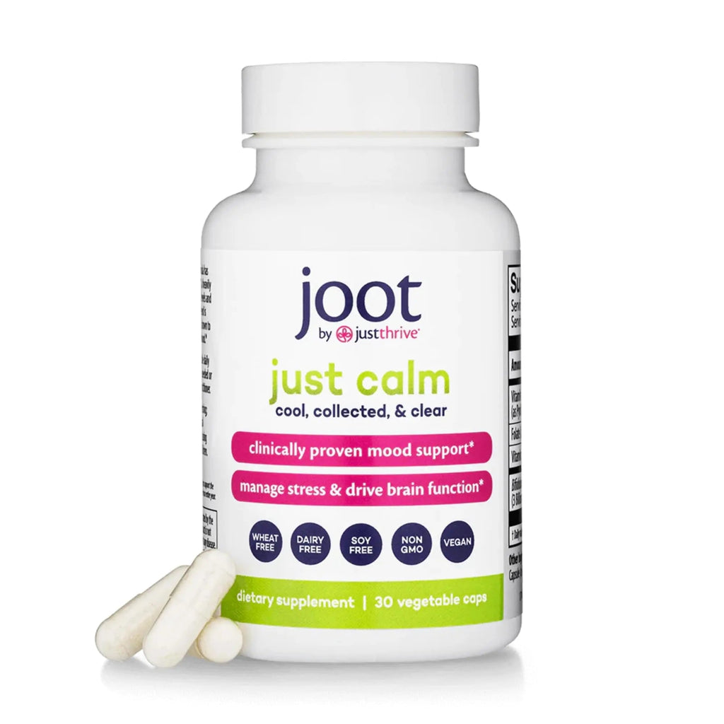 Just Thrive - Just Calm - Cortisol Manager - Calming, Memory, and Mood Support Supplement - Vegan, 30 Calm Capsules - TrustMedUSA