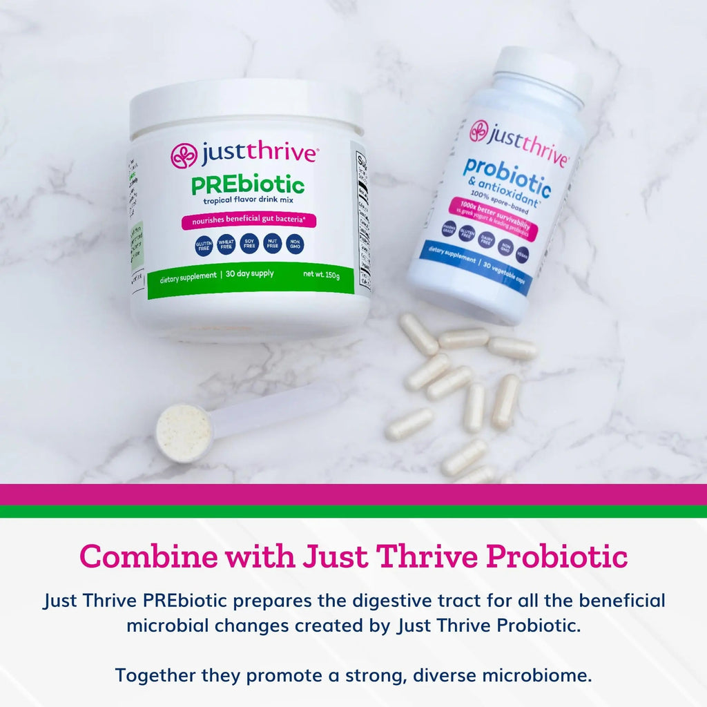 Just Thrive PREbiotic Powder - Digestive and Immune Support Supplement, 150 g - TrustMedUSA