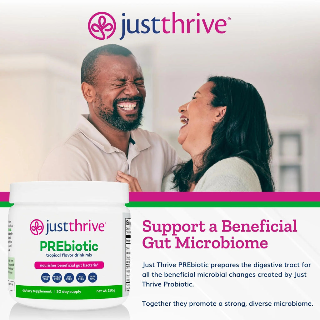 Just Thrive PREbiotic Powder - Digestive and Immune Support Supplement, 150 g - TrustMedUSA
