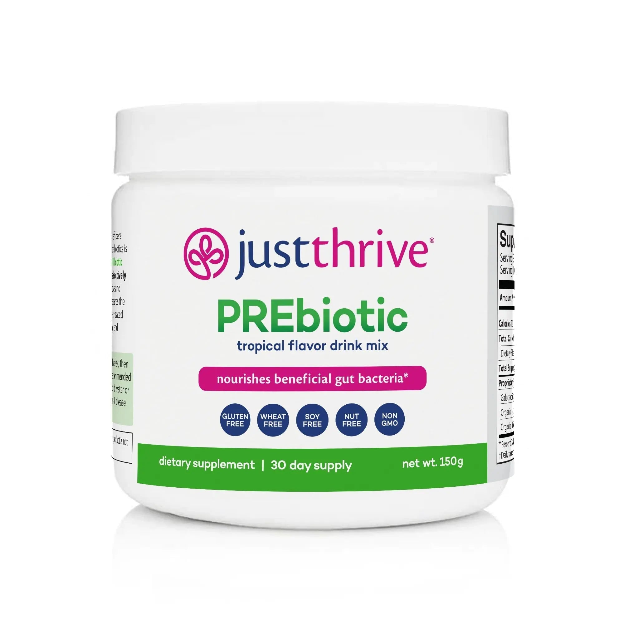 Just Thrive PREbiotic Powder - Digestive and Immune Support Supplement, 150 g - TrustMedUSA