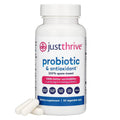 Just Thrive Probiotic & Antioxidant Supplement - 100% Spore-Based Digestive and Immune Support - Gluten Free, 30 Caps - TrustMedUSA