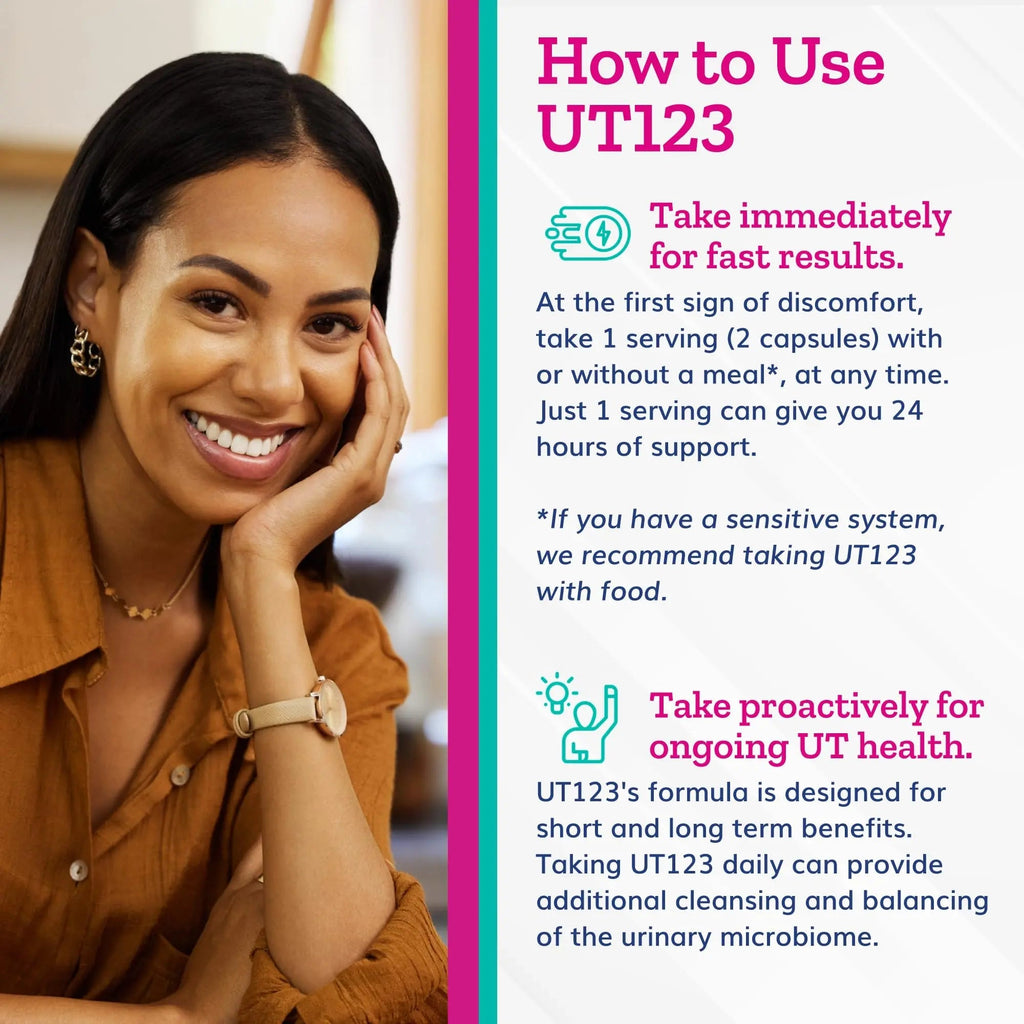 Just Thrive UT123 - Supports Urinary Tract Health for Women - Made with Cranberry, 60 Capsules - TrustMedUSA