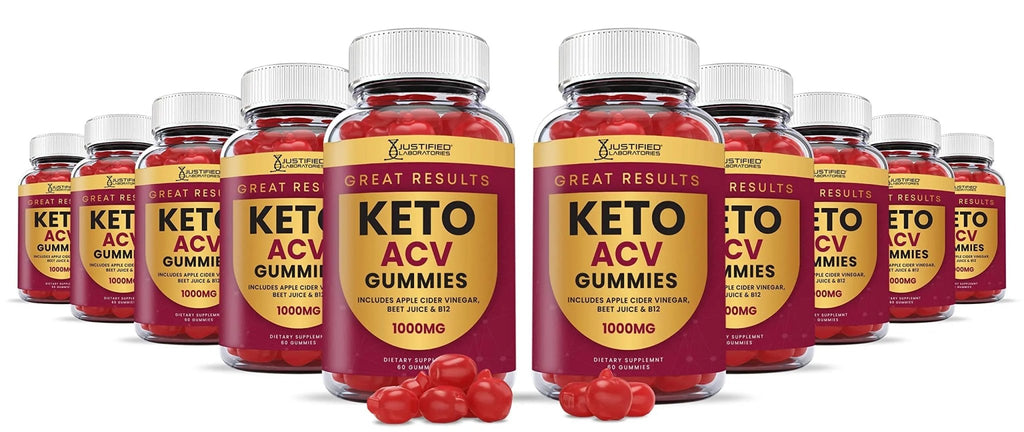 Justified Laboratories (10 Pack) Great Results Keto ACV Gummies 1000MG - TrustMedUSA
