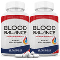 Justified Laboratories (2 Pack Blood Balance Advanced Formula 620MG Formula Supplement Pills 120 Capsules - TrustMedUSA
