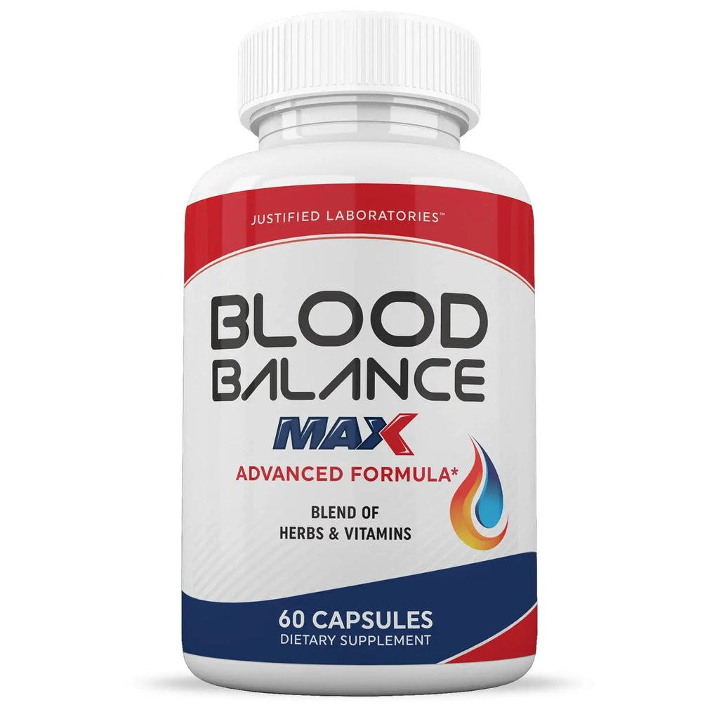 Justified Laboratories (2 Pack Blood Balance Max 1295MG Formula Supplement Pills - TrustMedUSA