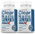 Justified Laboratories (2 Pack) Clear Nails Plus Max Pills 40 Billion CFU Probiotic Supports - TrustMedUSA