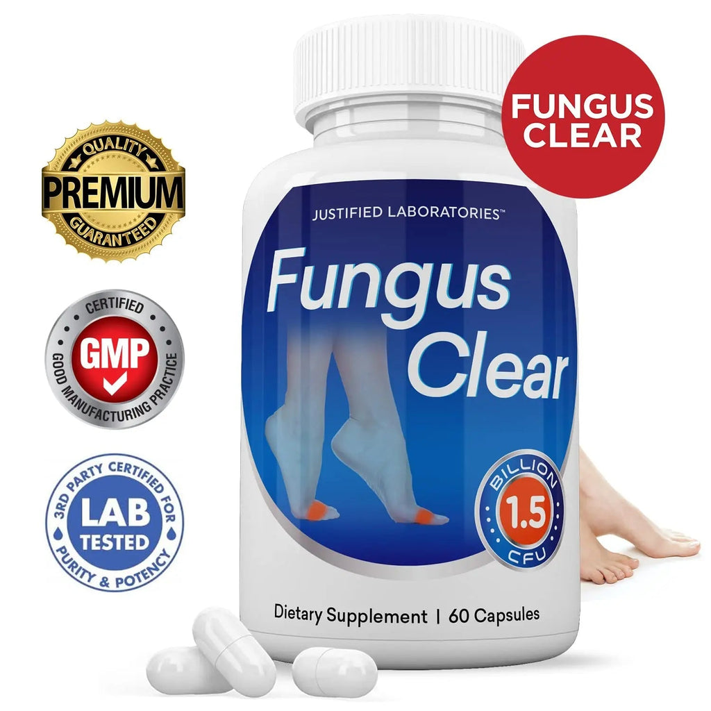 Justified Laboratories (2 Pack) Fungus Clear 1.5 Billion CFU Probiotic Pills 120 Capsules - TrustMedUSA
