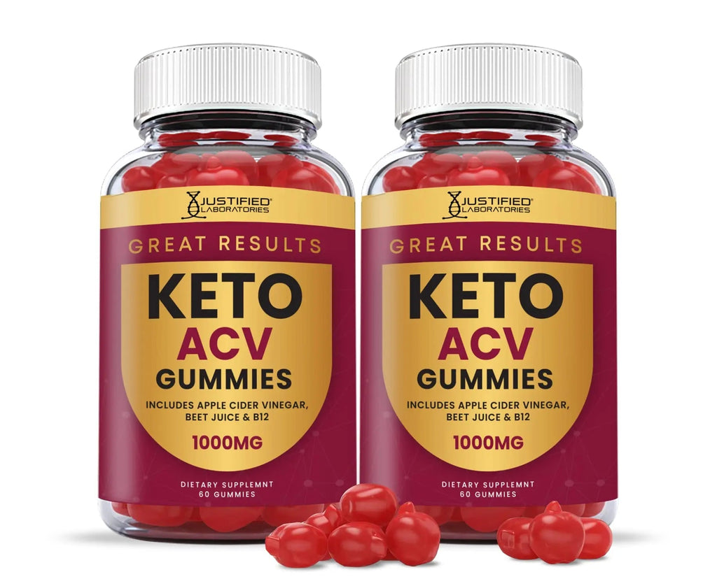 Justified Laboratories (2 Pack) Great Results Keto ACV Gummies 1000MG - TrustMedUSA