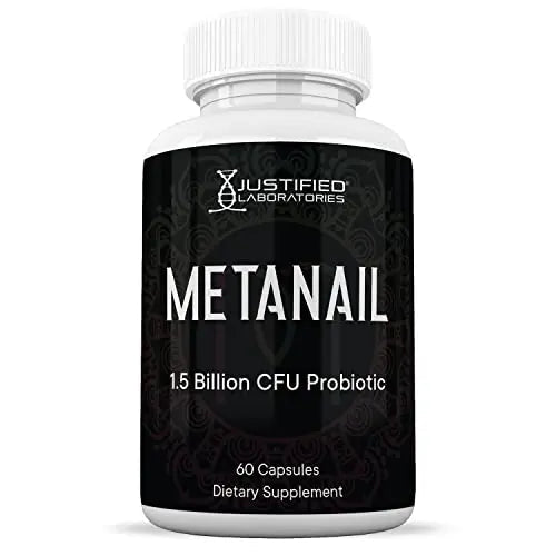 Justified Laboratories (2 Pack) Metanail 1.5 Billion CFU Probiotic Nail Support 120 Capsules - TrustMedUSA