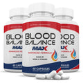 Justified Laboratories (3 Pack) Blood Balance Max 1295MG Supplement Pills 180 Capsules - TrustMedUSA