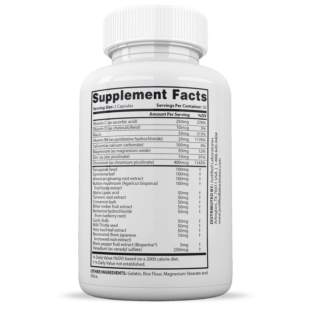 Justified Laboratories (3 Pack) Blood Balance Max 1295MG Supplement Pills 180 Capsules - TrustMedUSA