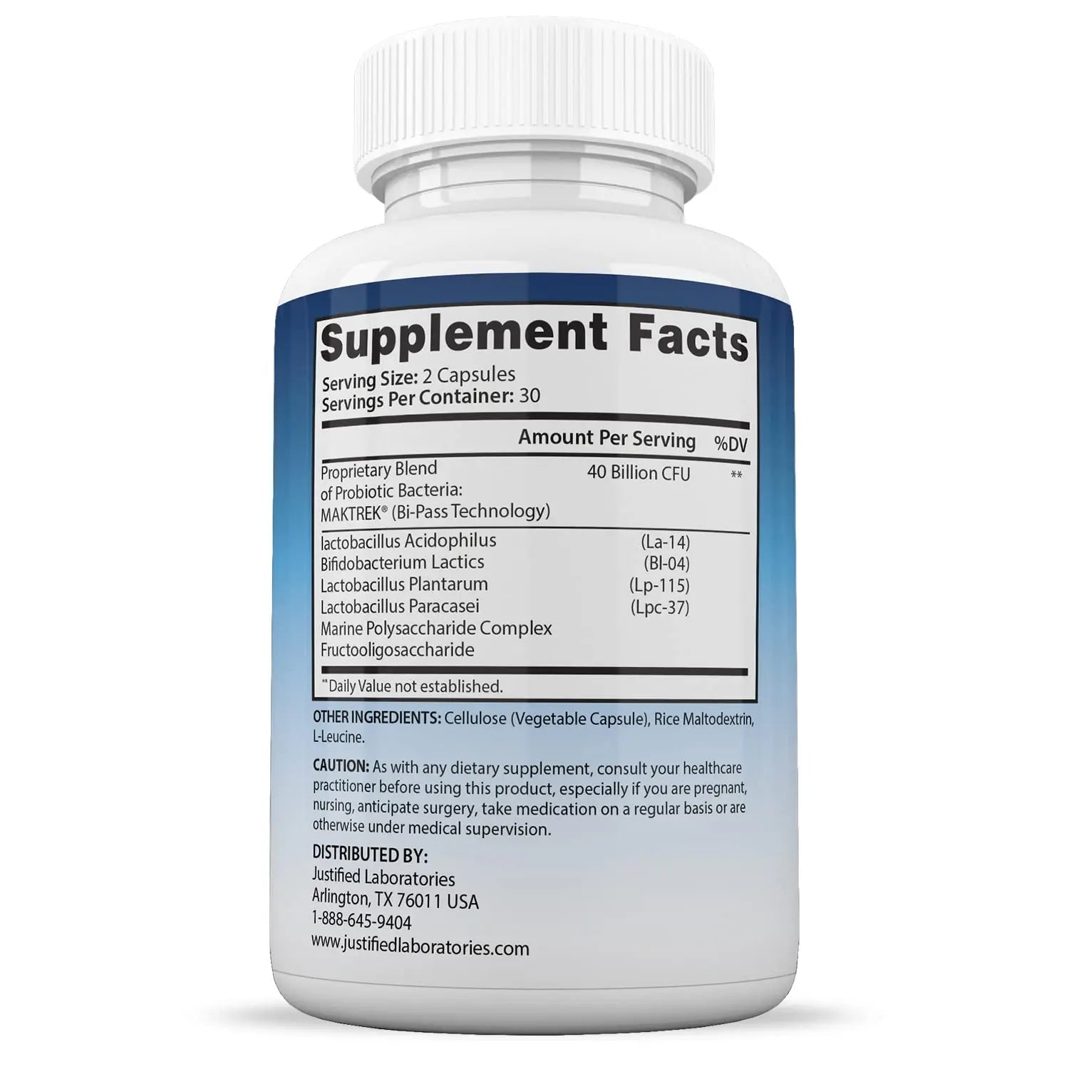 Justified Laboratories (3 Pack) Fungus Defend Max Pills 40 Billion CFU Probiotic 180 Capsules - TrustMedUSA