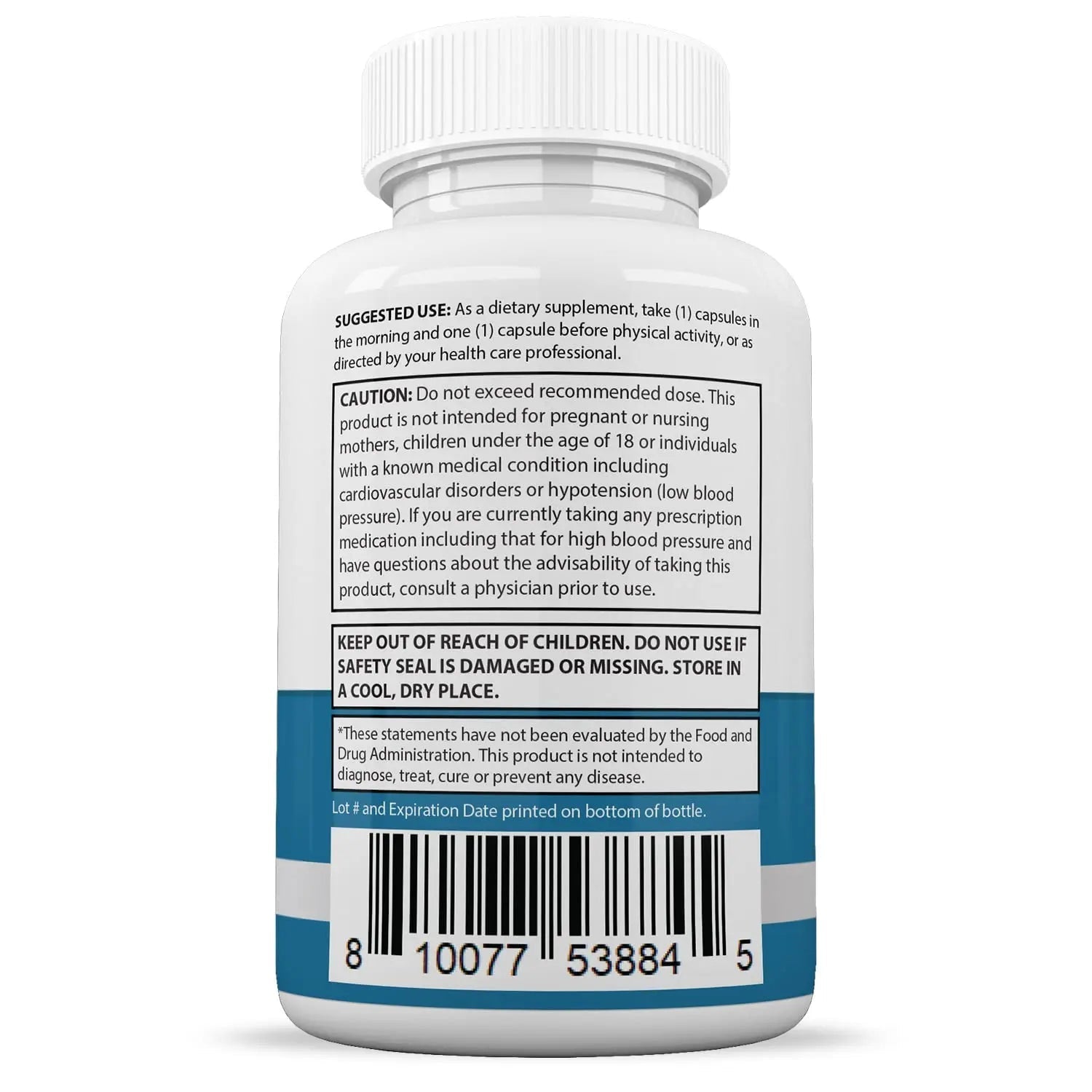 Justified Laboratories (5 Pack) Glucotrust Max 1295MG Formula Supplement Pills 300 cap - TrustMedUSA