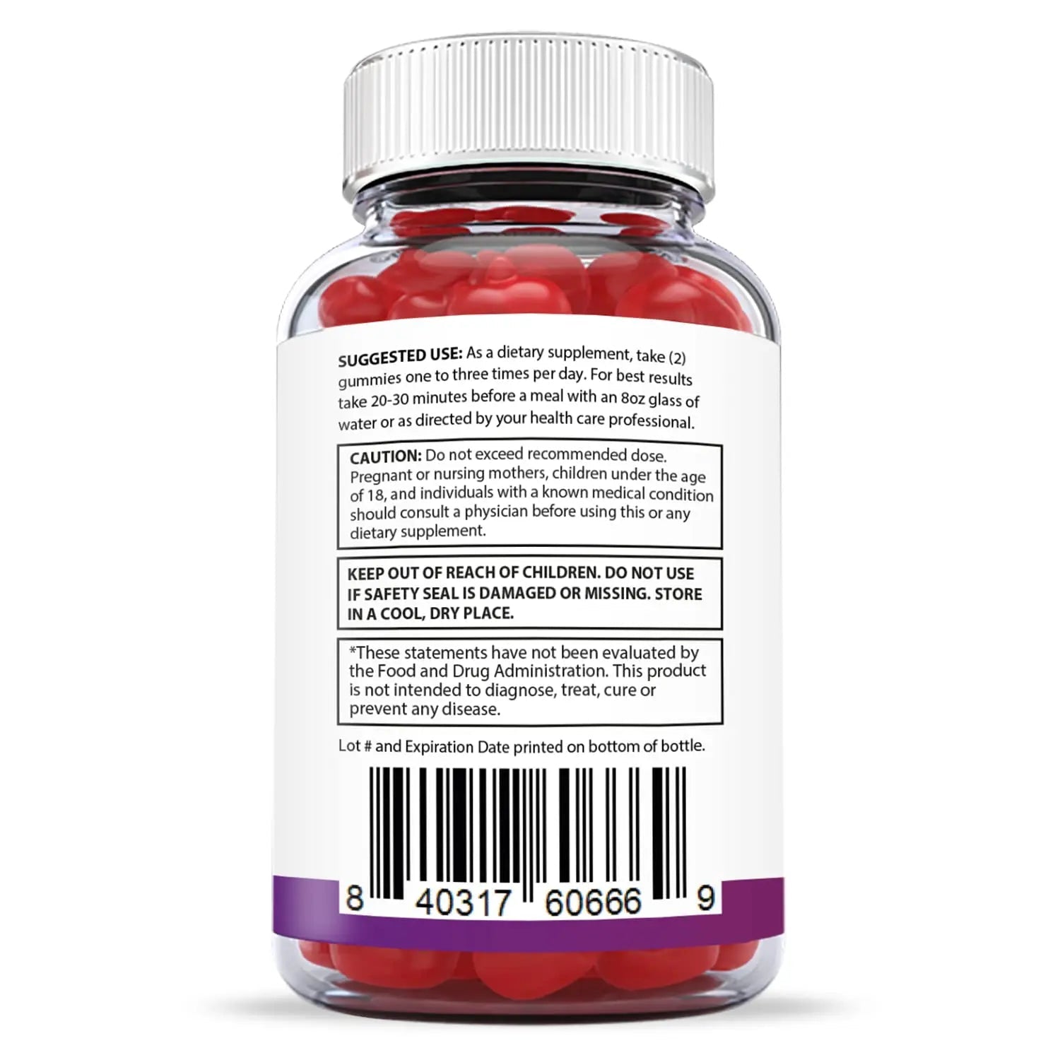 Justified Laboratories (5 Pack) Ketofitastic Keto Gummies 1000MG ACV with Pomegranate - TrustMedUSA