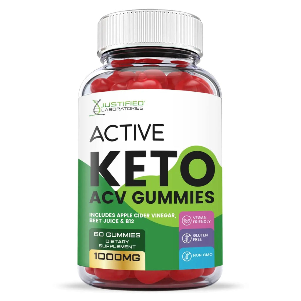 Justified Laboratories Active Keto ACV Gummies 1000MG with Pomegranate Juice Beet - TrustMedUSA