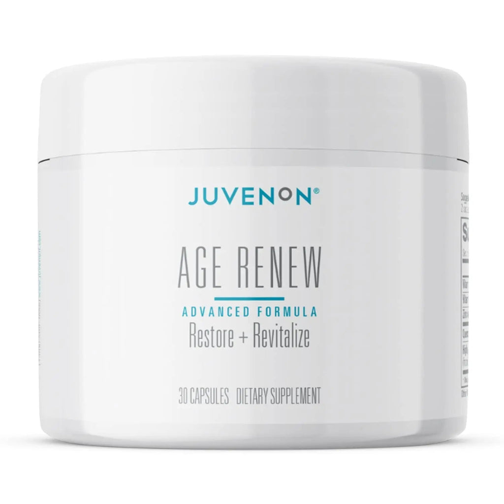 Juvenon AgeRenew Beta Glucan Anti Aging Immunity Support Supplement, Beta Glucan with Zinc Quercetin for Immune Defense Boost - TrustMedUSA