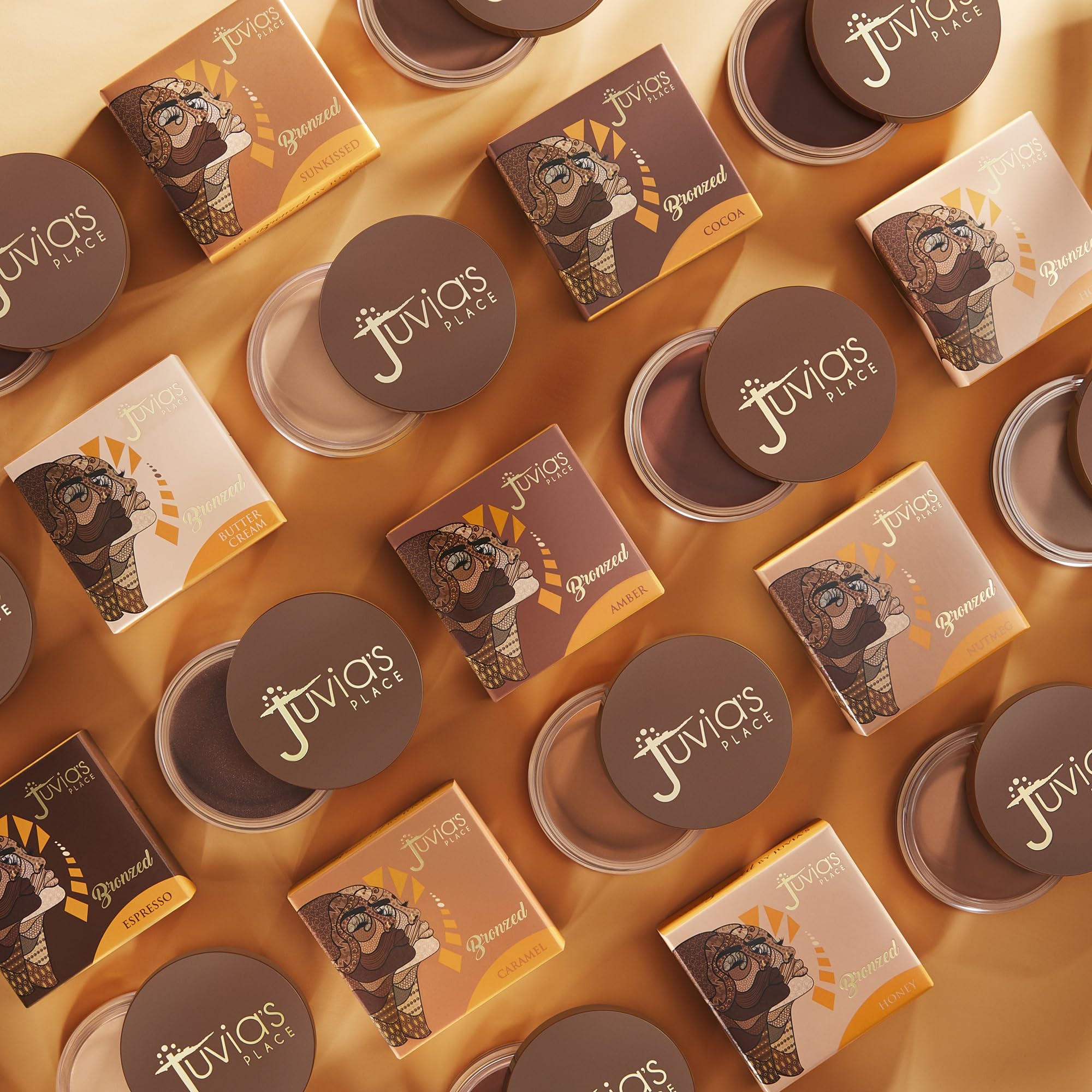 Juvia's Place Bronzed Cream Bronzer - Buttercream - Smooth Cream Bronzer Pot for Sun-Kissed Glow & Warmth, Buildable & Blendable Makeup Contour with Long-Lasting Matte Shimmer Finish, Highly Pigmented - TrustMedUSA