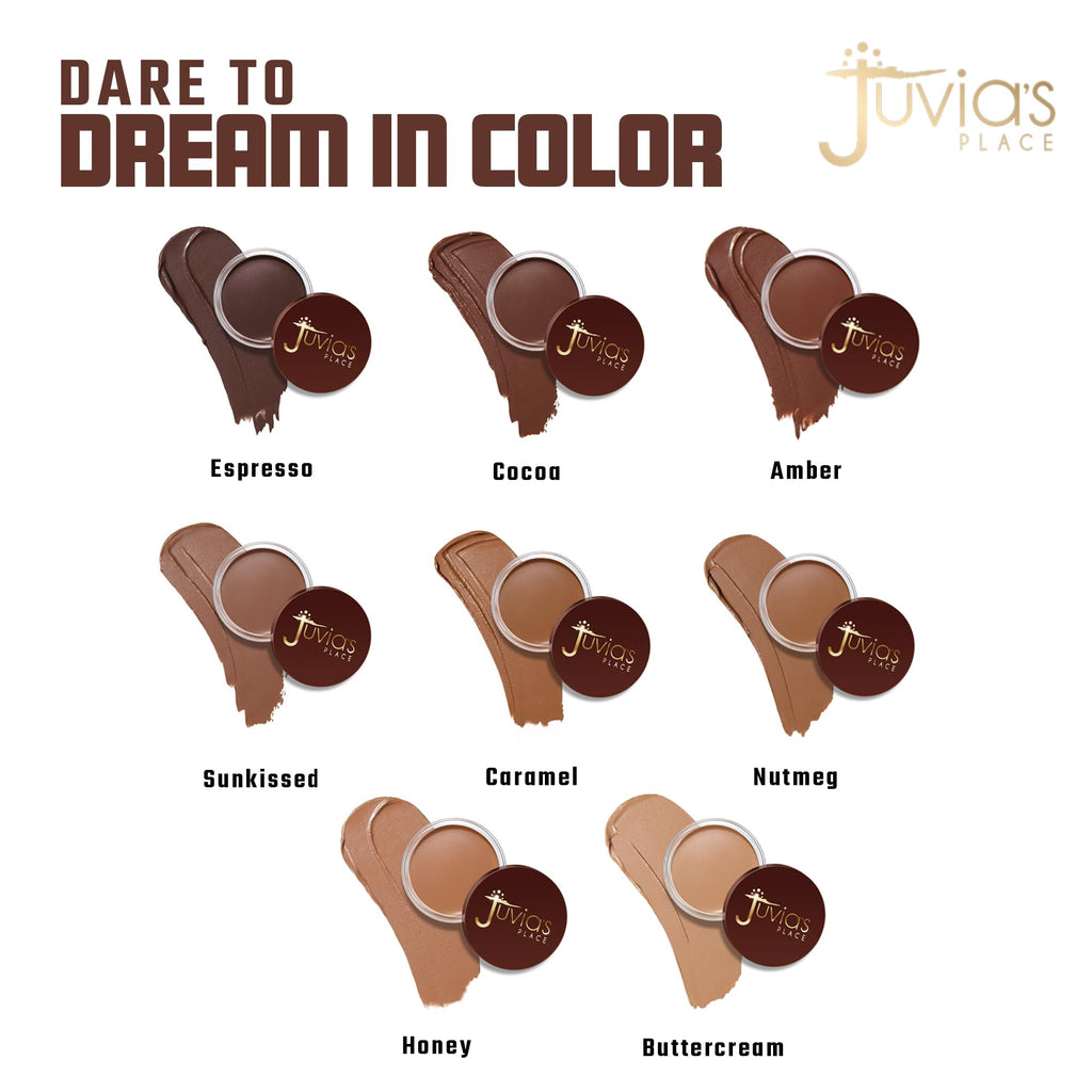 Juvia's Place Bronzed Cream Bronzer - Sunkissed - Smooth Cream Bronzer Pot for Sun-Kissed Glow & Warmth, Buildable & Blendable Makeup Contour with Long-Lasting Matte Shimmer Finish, Highly Pigmented - TrustMedUSA