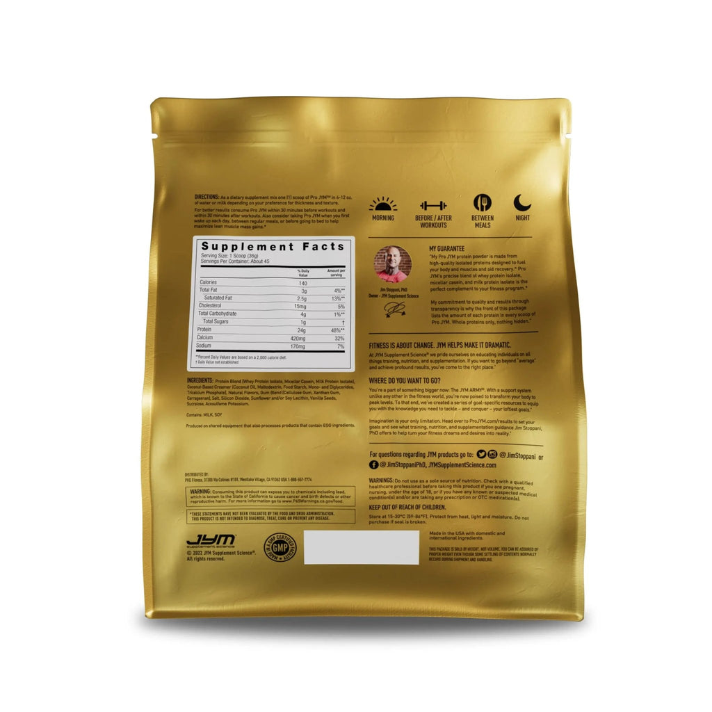 JYM Supplement Science PRO JYM 45 Servings - Tahitian Vanilla Bean & tamin & Mineral Support, Vitamin A, C, B6, B12, E, K, Boron, Biotin, Potassium 60 Tablets - TrustMedUSA