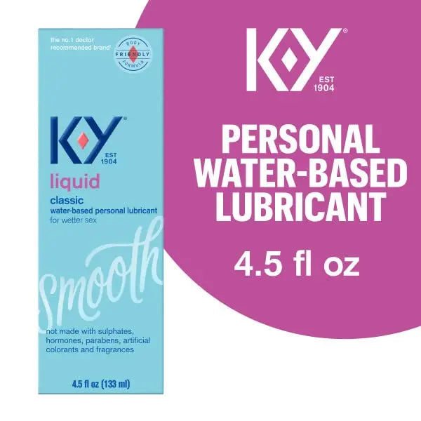 K-Y Liquid Personal Lubricant, Natural Feeling Water Based Lube For Women, Men & Couples - TrustMedUSA