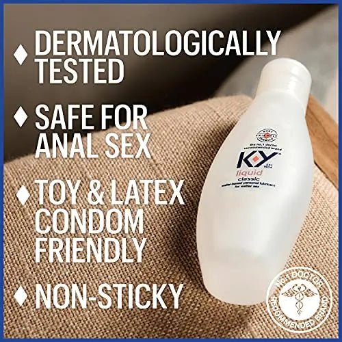 K-Y Liquid Personal Water Based Lubricant, 2.5 oz - TrustMedUSA