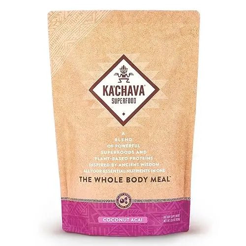 Ka’Chava All-In-One Nutrition Shake Blend, Coconut Acai, 85+ Superfoods, Nutrients - TrustMedUSA