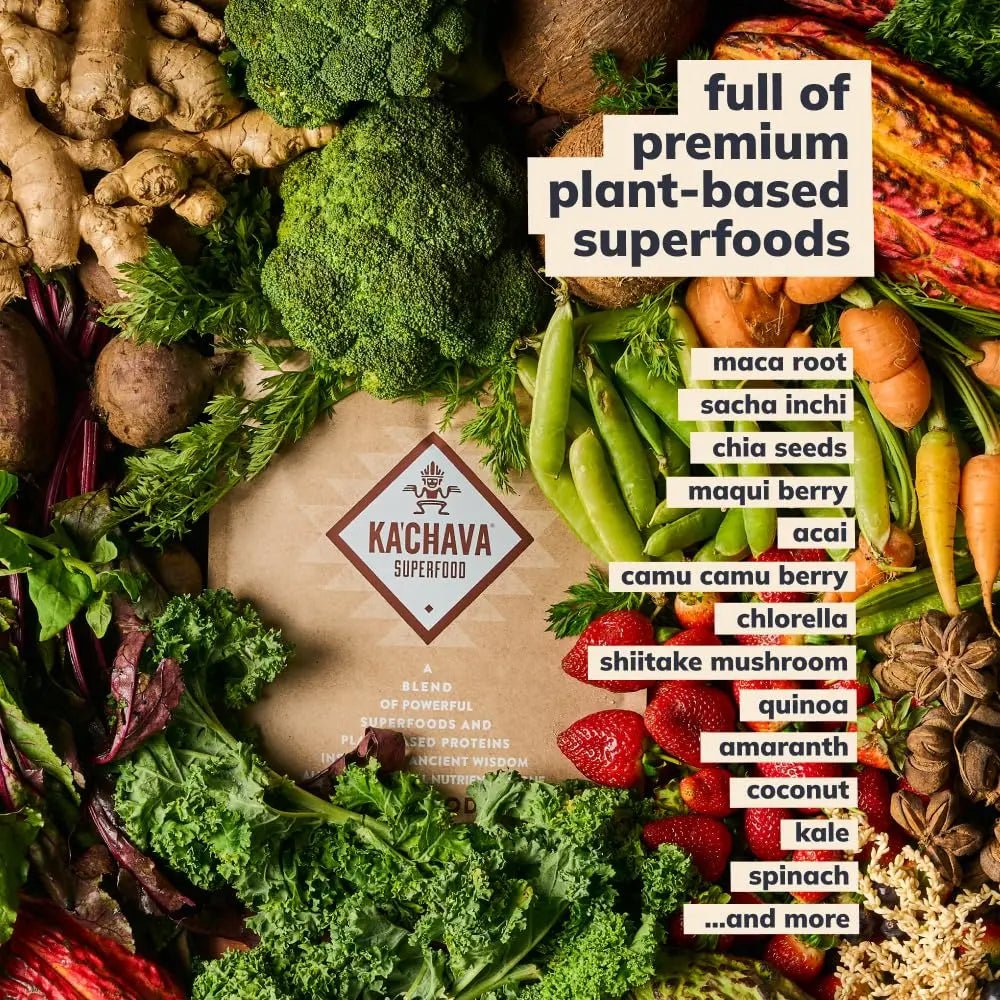 Ka’Chava All-In-One Nutrition Shake Blend, Vanilla, 85+ Superfoods, Nutrients & Plant - TrustMedUSA