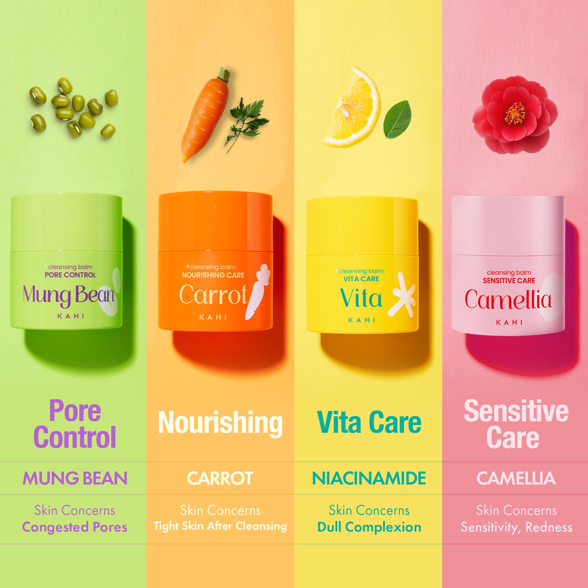 KAHI Cleansing Balm Sensitive Care Camellia - Gentle Makeup Remover Balm with Camellia Seed Oil & Vitamin E - Korean Skincare with Only 10 Ingredients 1.69 oz - TrustMedUSA