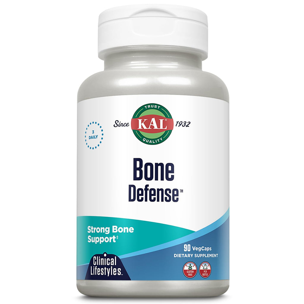 KAL Bone Defense | Healthy Bone Strength and Density Supplement | Calcium, Vitamin D3 and K2, Magnesium | 90ct, 30 Serv. - TrustMedUSA