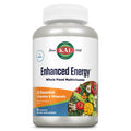 KAL Enhanced Energy Supplements, Whole Food Chewable Multivitamin with Iron, 3 Daily, 23 Essential Vitamins and Minerals, Super Foods, Enzymes, Mango Pineapple Flavor, 60-Day Guarantee, 20 Serv, 60ct - TrustMedUSA