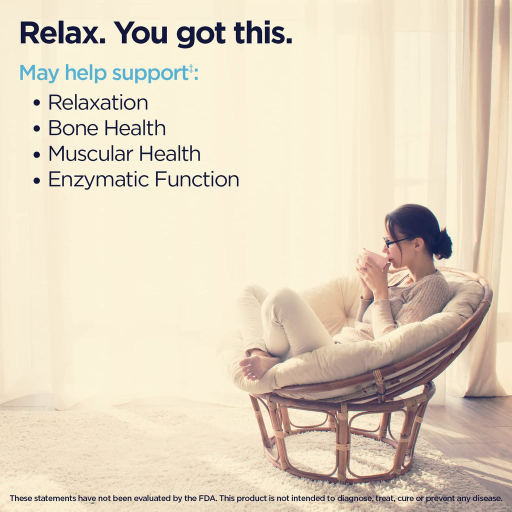 KAL Magnesium Glycinate, New & Improved Fully Chelated High Absorption Formula with BioPerine, Bisglycinate Chelate for Stress, Relaxation - TrustMedUSA