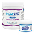 KALA HEALTH MSMPure Coarse Flakes 1lb and Muscle & Joint Cream 2oz Bundle - TrustMedUSA