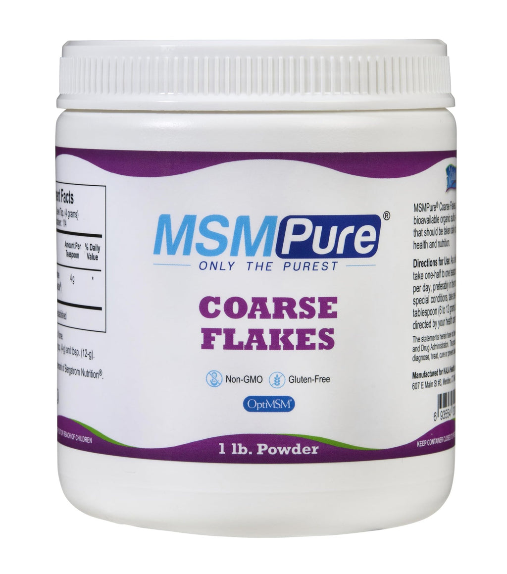 KALA HEALTH MSMPure Coarse Flakes 1lb and Muscle & Joint Cream 2oz Bundle - TrustMedUSA