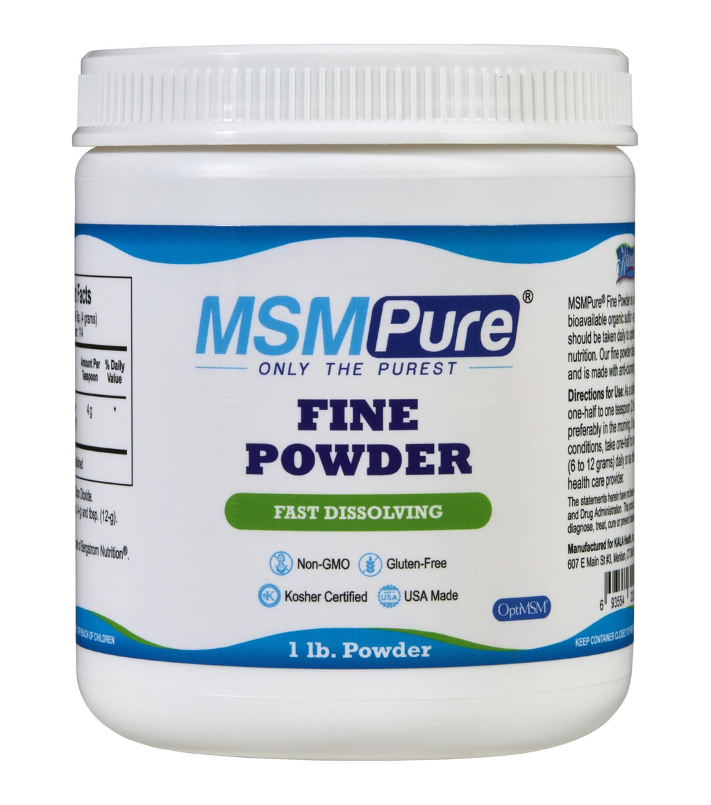 KALA HEALTH MSMPure Fine Powder 1lb and Muscle & Joint Cream 2oz Bundle - TrustMedUSA