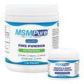 KALA HEALTH MSMPure Fine Powder 1lb and Muscle & Joint Cream 2oz Bundle - TrustMedUSA