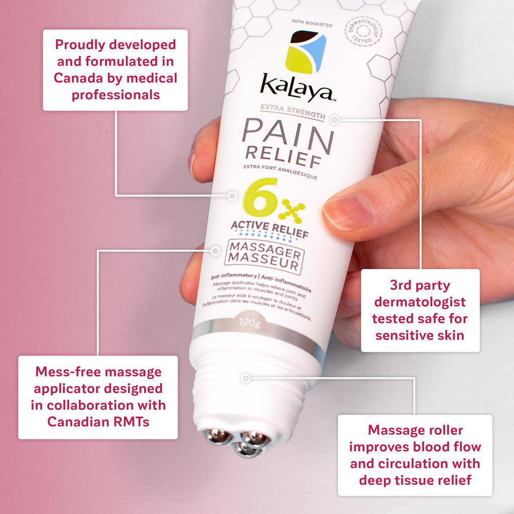 Kalaya 6X Pain Relief Arnica Cream with Massager and Active Pain Relief Spray for Joint & Muscle Pain - TrustMedUSA