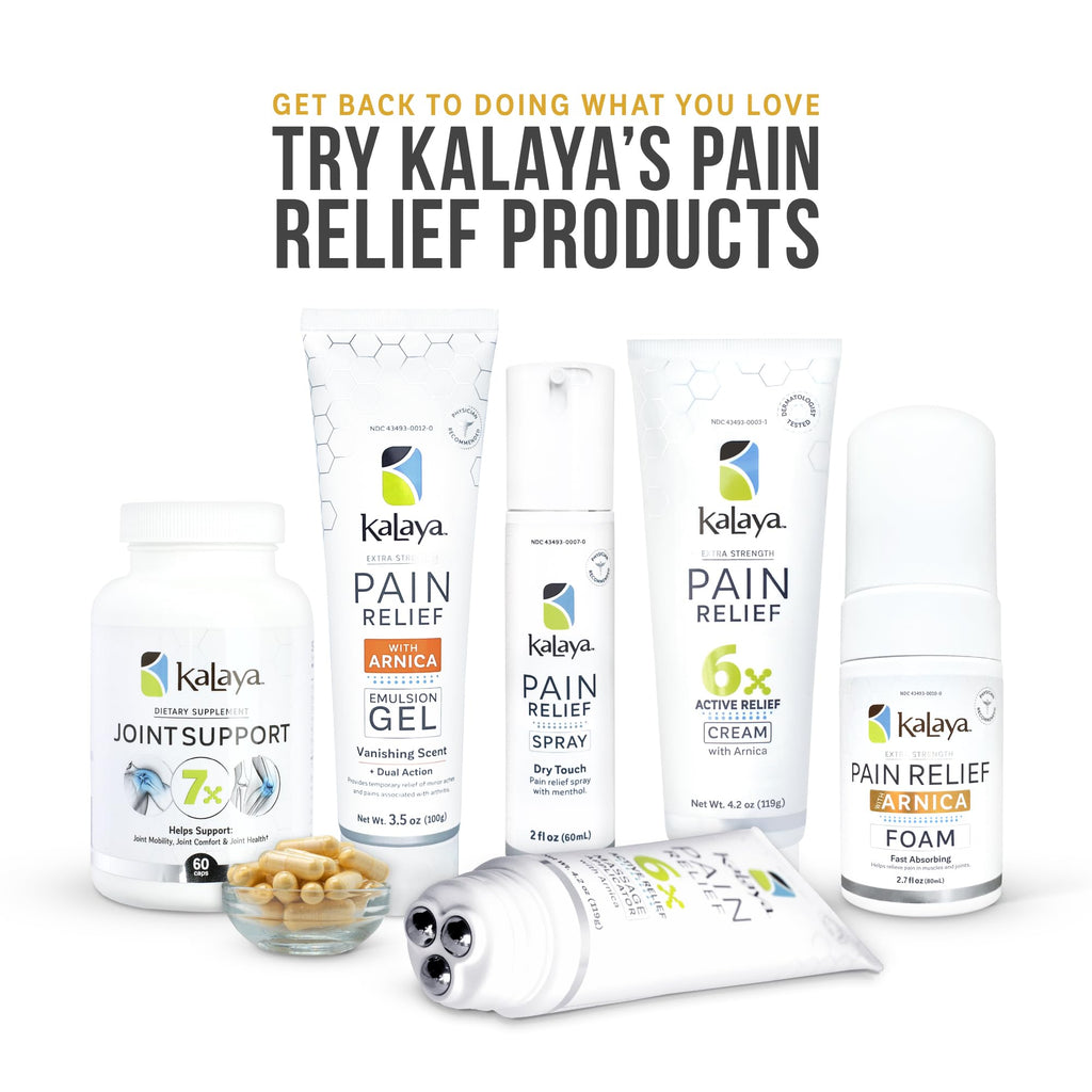 Kalaya Naturals Extra Strength Pain Relief Foam with Arnica - Supports Pain Relief in Muscle & Joints (2.7 Ounces) - TrustMedUSA