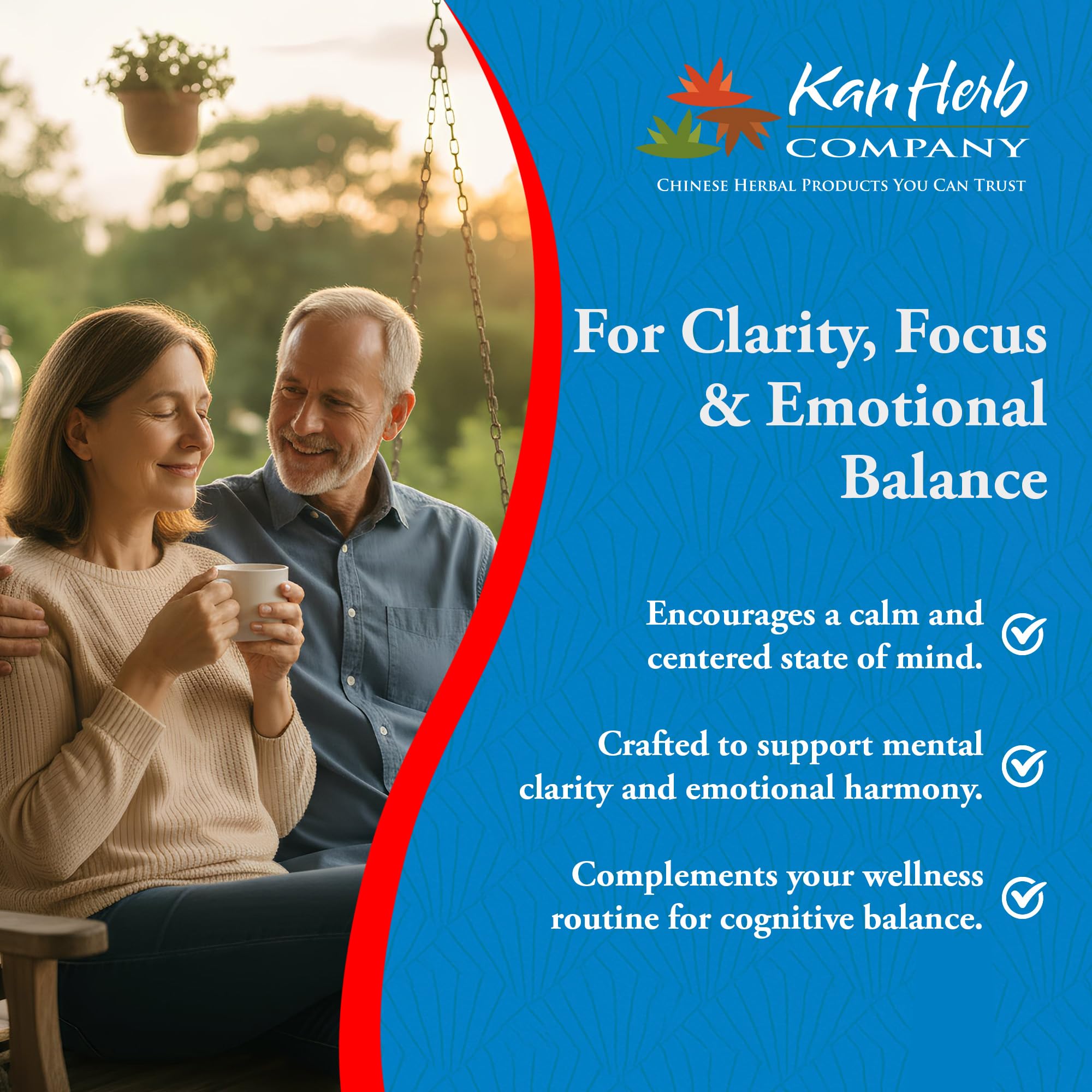 Kan Herbs Company Clear Mind Formula – Traditional Chinese Herbal Blend for Cognitive Clarity and Spirit Support, Nourishes Heart Yin and Blood, Calms Shen, Herbal Supplement, 60 Tablets - TrustMedUSA
